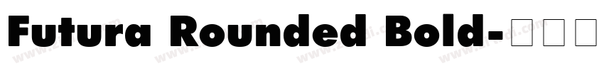 Futura Rounded Bold字体转换